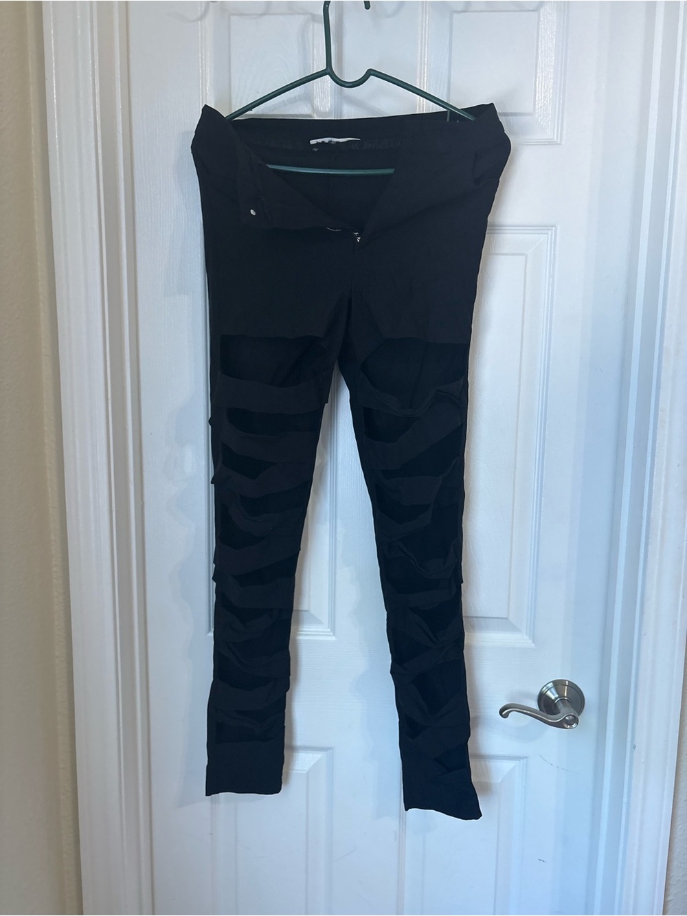 Black Distressed Cutout Women’s Jeans